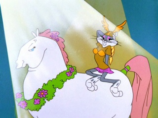 [Bugs Bunny mint Brünhilda Chuck Jones 1957-es „What’s Opera, Doc?” című rajzfilmjében]